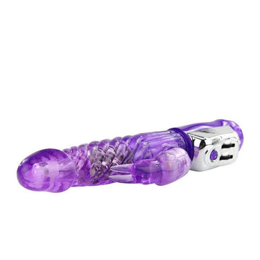 Vibratore Rabbit Viola con Vibrazione e Rotazione a Velocità Variabile
